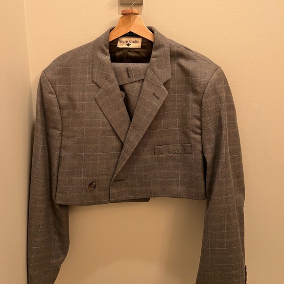 Havre Studio vintage skirt set in pale grey - Picture 7 of 10